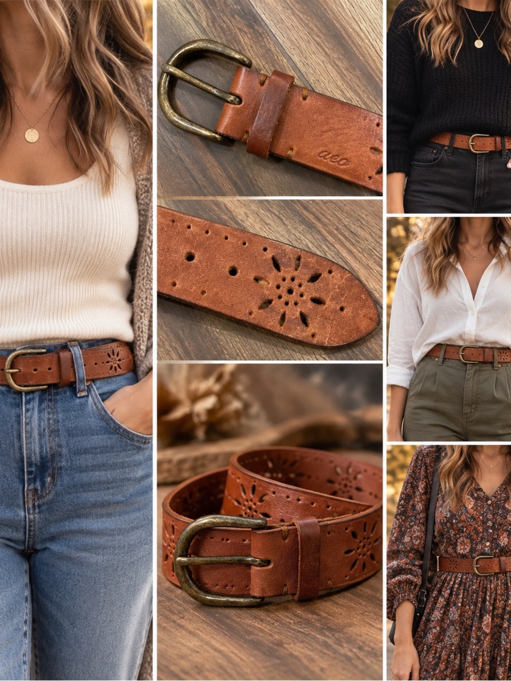 American Eagle Genuine Leather Brown Belt